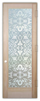 Interior Prehung Door or Interior Slab Door - Floweret - Douglas Fir (stain...
