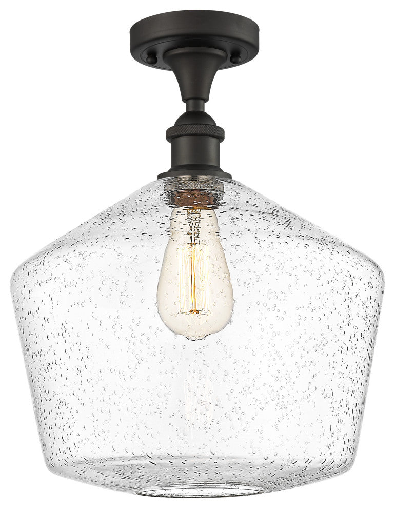 Innovations 516-1C-OB-G654-12 1-Light Semi-Flush Mount, Oil Rubbed Bronze