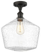 Innovations 516-1C-OB-G654-12 1-Light Semi-Flush Mount, Oil Rubbed Bronze