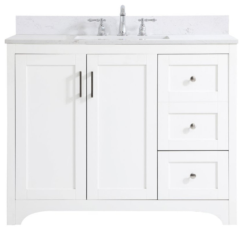 Elegant Decor Moore Bathroom Vanity White