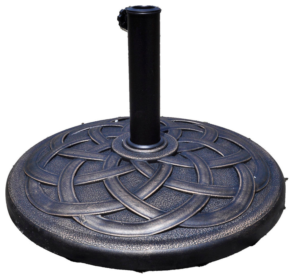 Costway 22'' Round Umbrella Base Stand Patio Standing Outdoor Living Heavy Duty