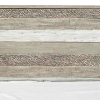 Armen Living Bridges 89"Modern Wood Queen Platform Bed in Natural/Gray