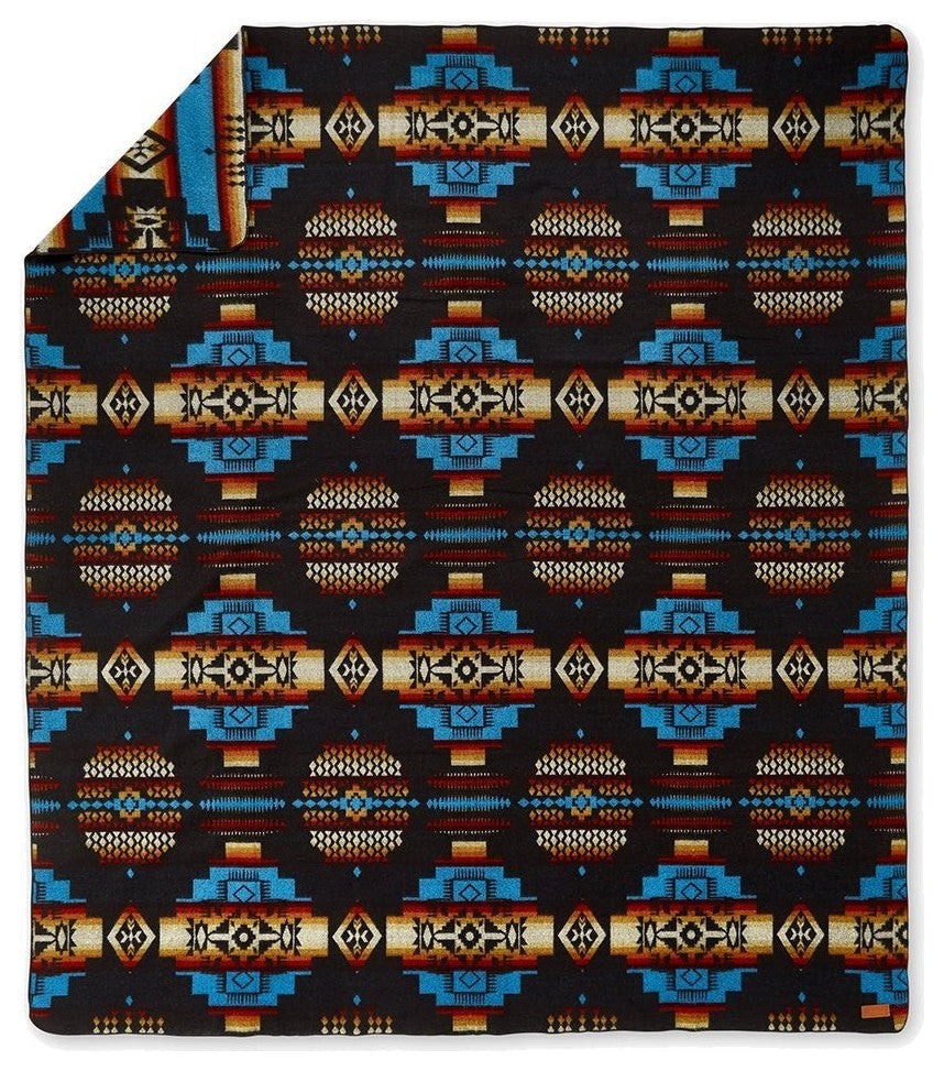 Sunset Tribal Print Throw Blanket