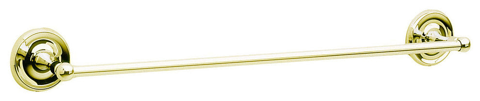 Villa Single Towel Rail Polished Brass