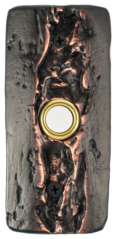 Glacier Doorbell, Handmade Luxury Hardware, Bronze