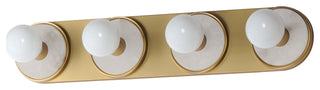 Maxim 26094 Hollywood 4 Light 27"W Vanity Light - White Alabaster / Natural