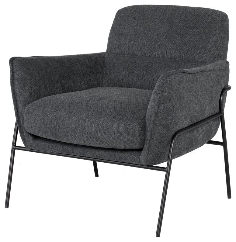 Oscar Iron Fabric Occasional Chair