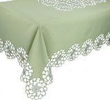 Daisy Splendor Tablecloth, 70"x90", Green