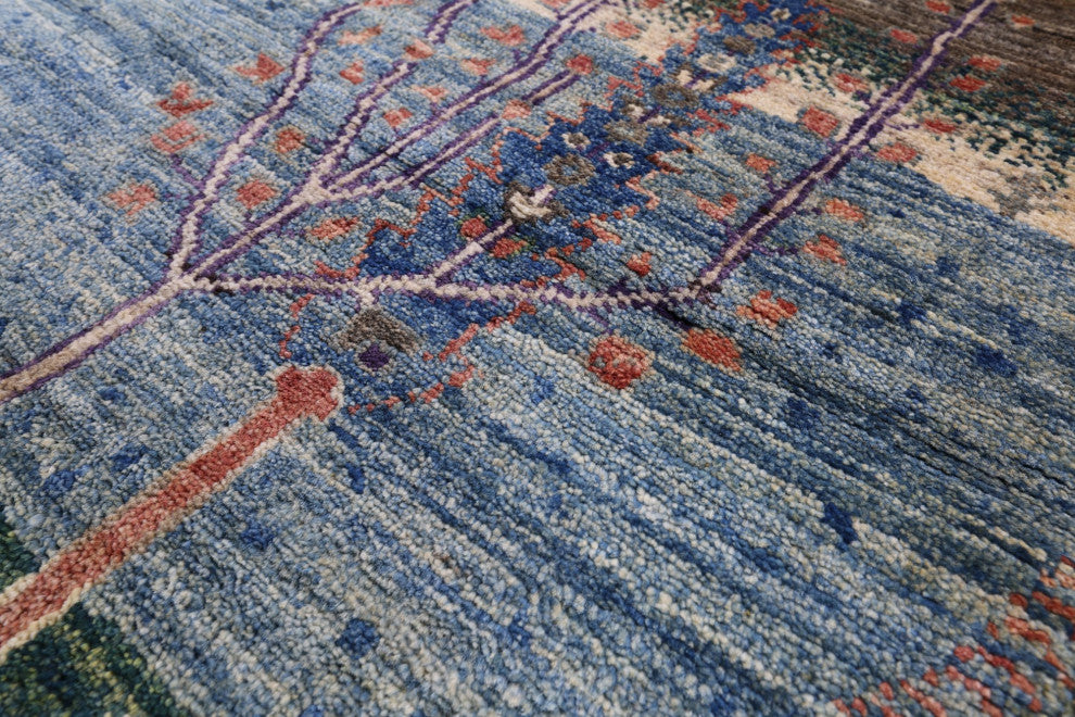 Runner Tribal Persian Gabbeh Hand Knotted Rug 2' 7" X 9' 9" Q9807