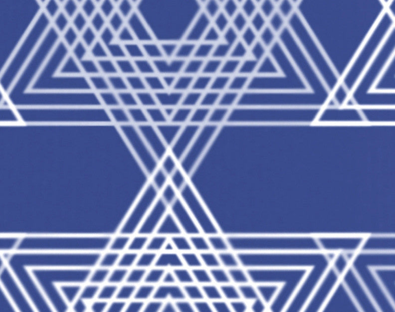 Star Light Decorative Holiday Geometric Print Hand Towel, Royal Blue
