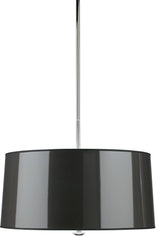 Penelope Pendant, Polished Nickel/Black