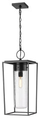 Z-LITE 594CHB-BK 1 Light Outdoor Chain Mount Ceiling Fixture, Black