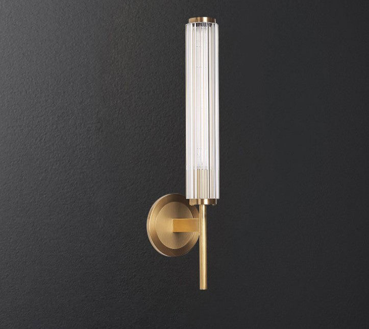 Pontevedra | Luxury Glass Copper Wall Sconce, Glass Style A