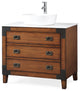 36" Asian-Inspired All Wood Construction Akira Vessel Sink Bathroom Cf35535