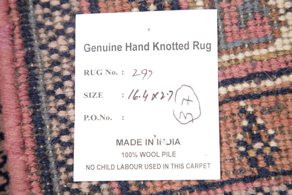 Botemir Hand Made Oriental Traditional Area Rug, Pink, Round 8 X 8 Ft.