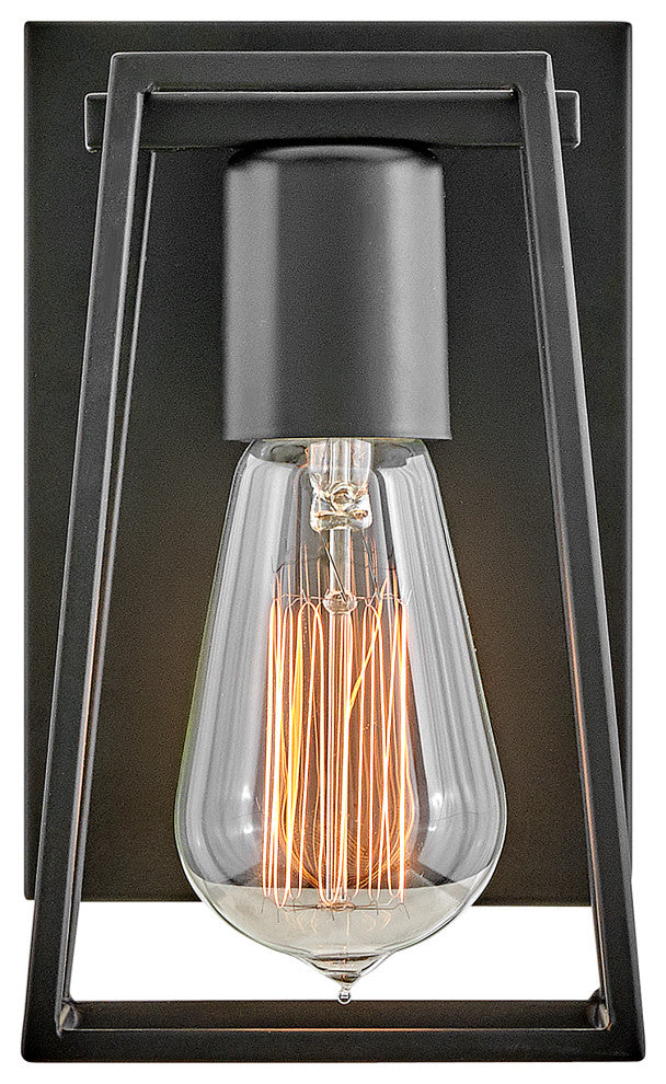 Hinkley Filmore Small Single Light Vanity, Black