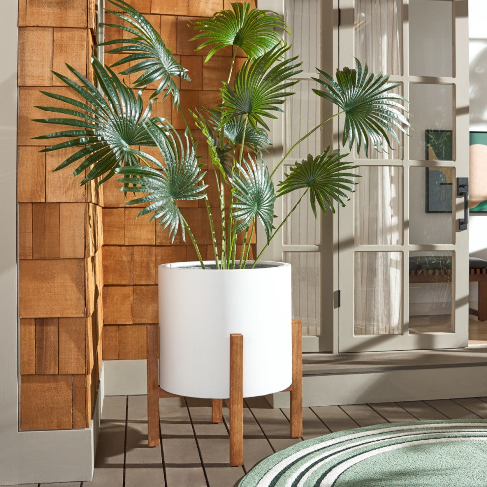 Safavieh Outdoor Loflen Planter, White