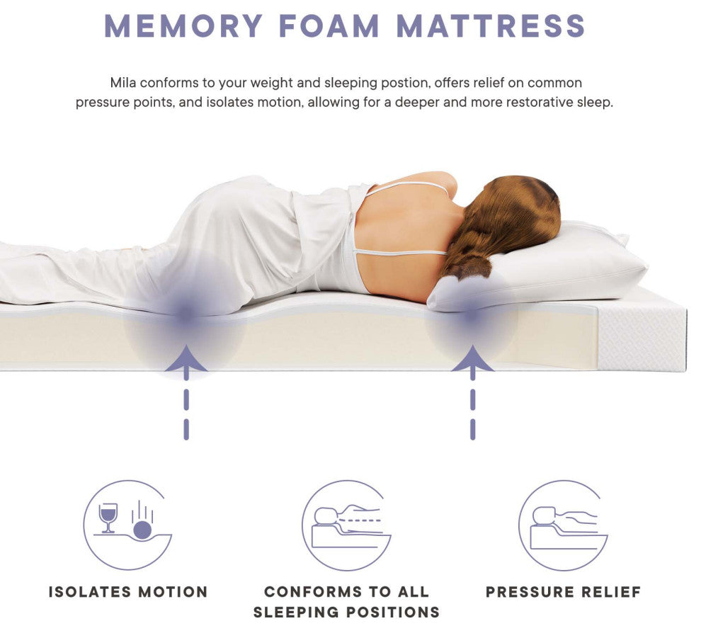 10inch Mattress, Queen Size, Gray, Modern Contemporary, Bedroom Master Suite