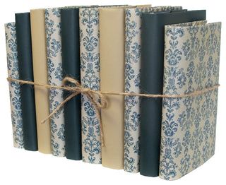 Decorative Books - Forest Mist Paper Wrapped Book Bundle - 1 foot of Green Books
