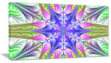 Extraordinary Fractal Light Green Art, Abstract Canvas Art Print, 40x20