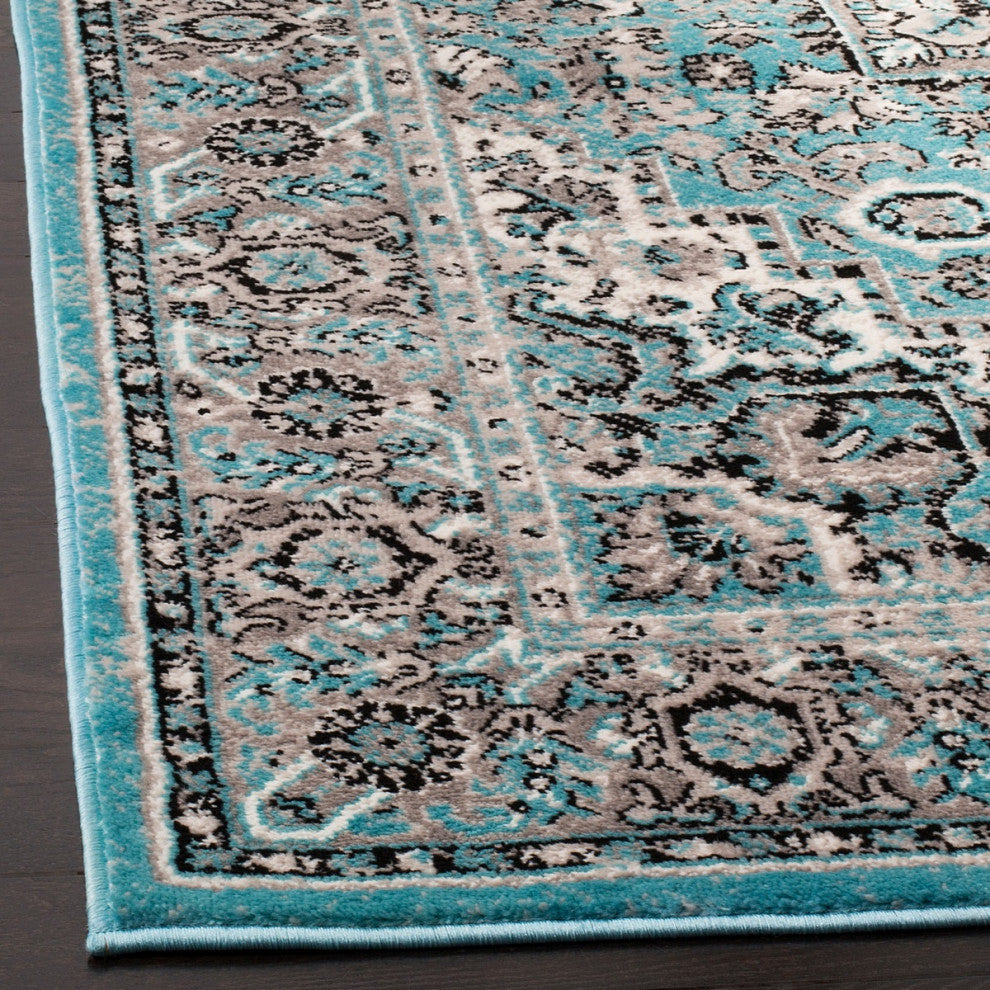 Safavieh Skyler Sky126M Bohemian Rug, Blue/Ivory, 2'0"x12'0" Runner