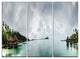 "Amazing Bora Bora Panoramic View" Metal Wall Art, 3 Panels, 36"x28"