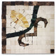 Bougainvillea Gold 4.7x4.7 Marble Mosaic Border Corner Tile Polished, 1 piece