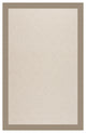 Zoe-White Wicker Machine Tufted Rectangle Rug, Buff, 5''x8''