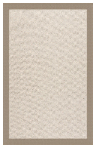 Zoe-White Wicker Machine Tufted Rectangle Rug, Buff, 5'x8'