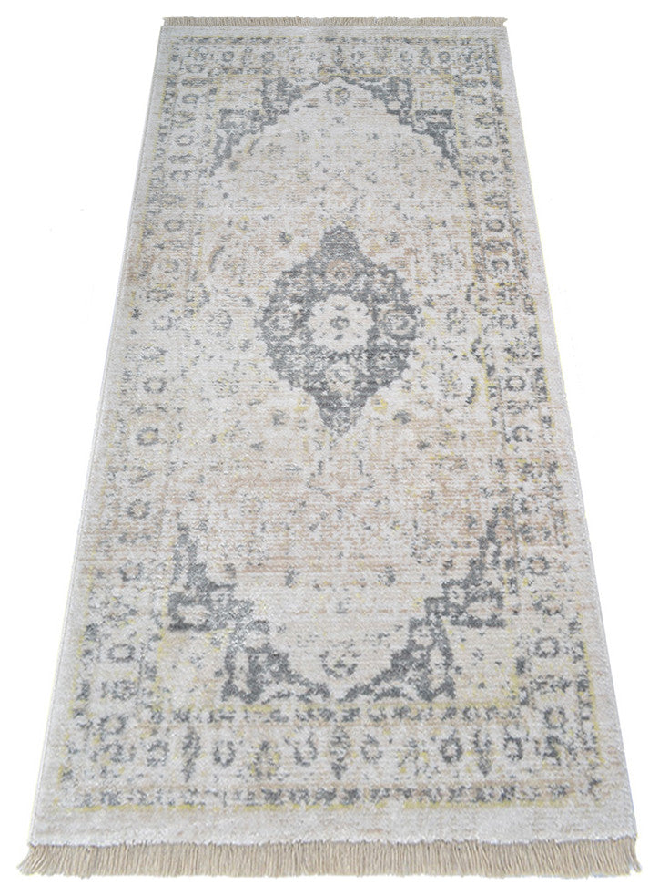MACHINE MADE POLYESTER AREA RUGS  -Cream Color, Oriental ,Rugs for Living Room