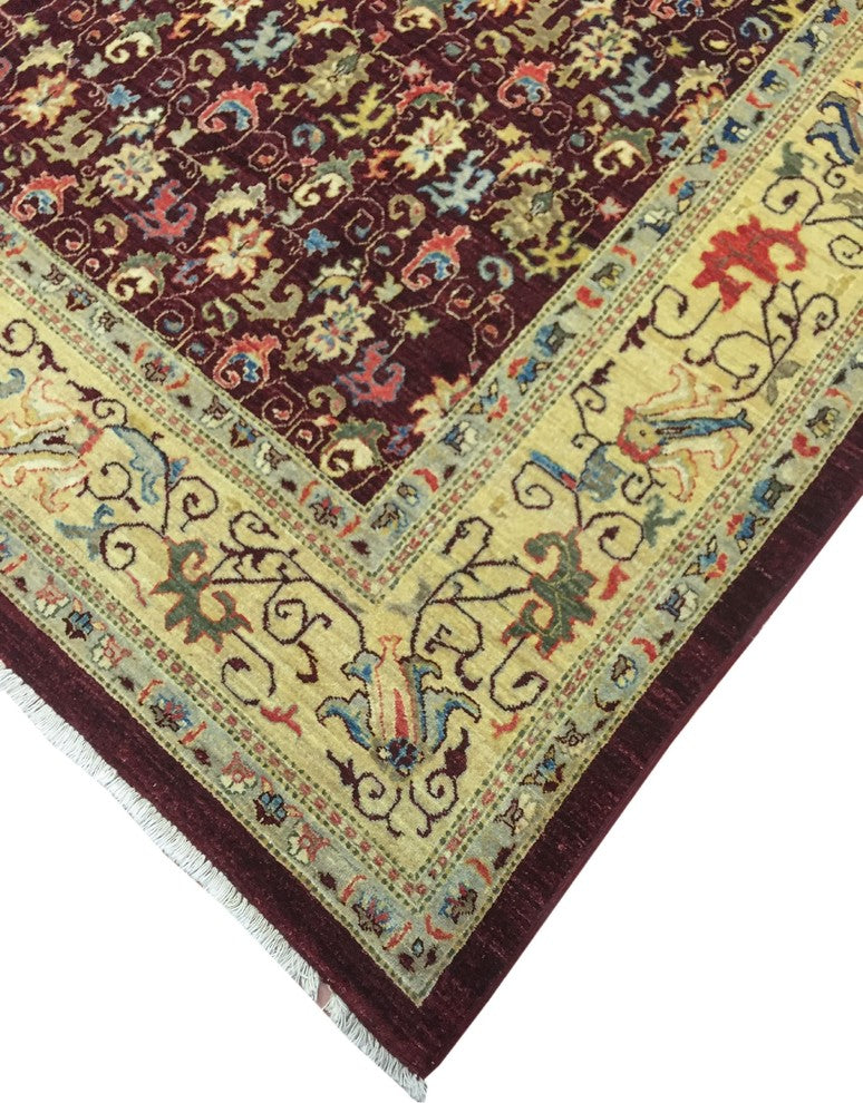 Peshawar Zaki Red/Gold Rug, 8'10x11'10