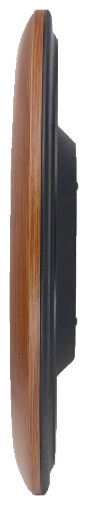 Seiko Clocks, 16" Numbered Wood Finish Wall Clock