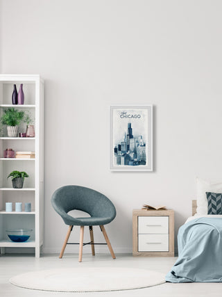 "Visit Chicago" Framed Painting Print, 30x45