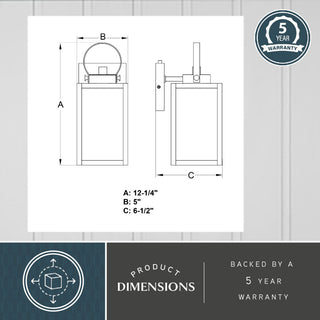 Medinah 5"W Outdoor Wall Light Textured White