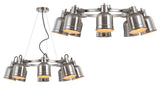 Liam Metal Led Pendant, Nickel, Nickel, Width: 26.5"