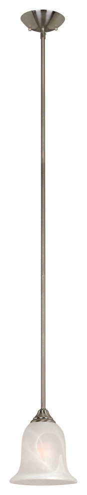 Saturn Satin Nickel Mini-Pendant Light: 54-3892