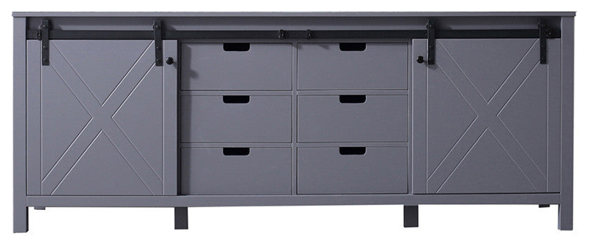 Marsyas 84" Vanity Cabinet Only, Dark Grey