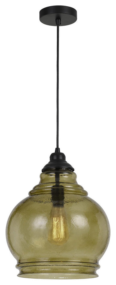 60W Rovigo Rippled Glass Pendant