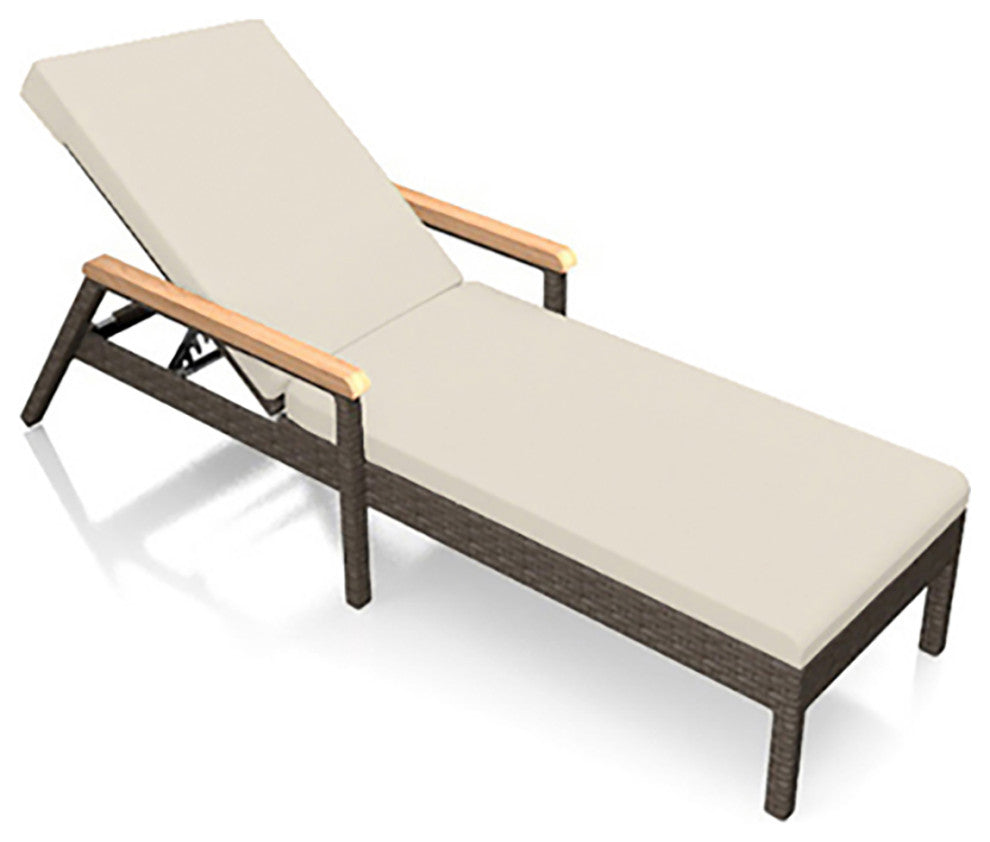 Arden 3 Piece Chaise Lounge Set, Canvas Flax