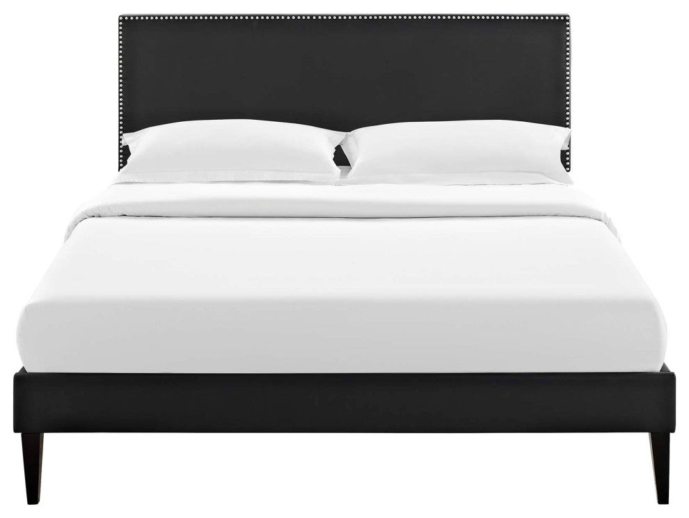 Macie Queen Platform Bed with Squared Tapered Legs