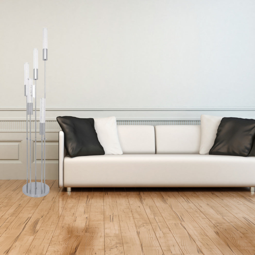 Sparkling Acrylic 5 LED Light Floor Lamp