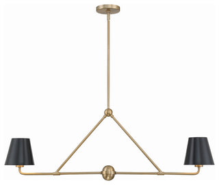 Crystorama Lighting Group XAV-B9302 Xavier 2 Light 42"W Linear - Vibrant Gold
