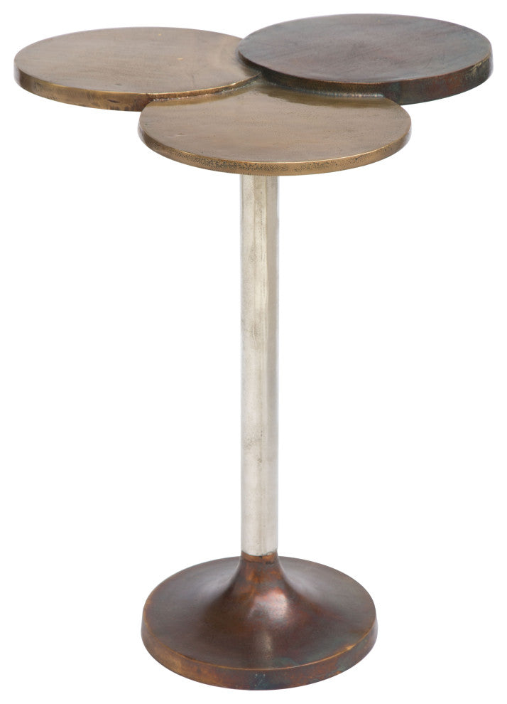 Dundee Accent Table Antique Brass