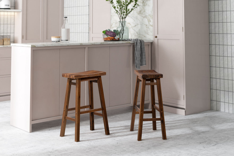 Sonoma Saddle Barstool [Chestnut Wire-Brush]