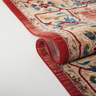 Safavieh Lauren Ralph Lauren Collection LRL1293 Rug, Red/Beige, 6'7" Round