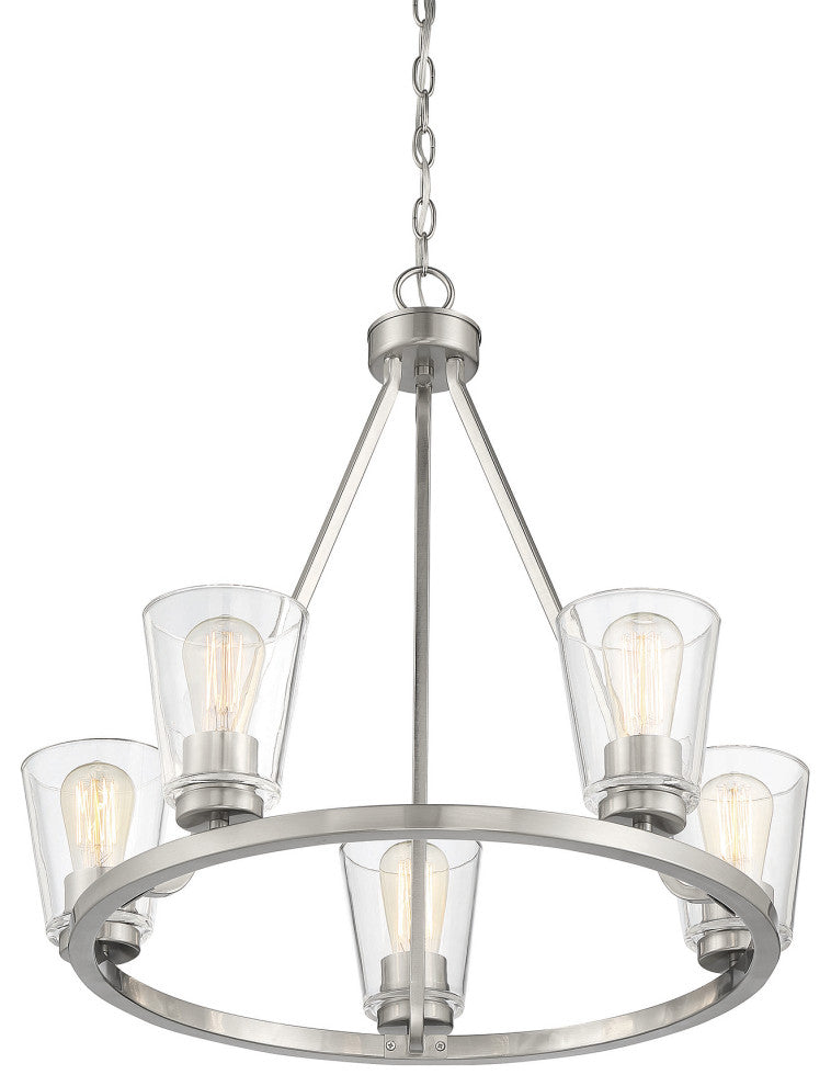 Calhoun 5-Light Satin Nickel Chandelier