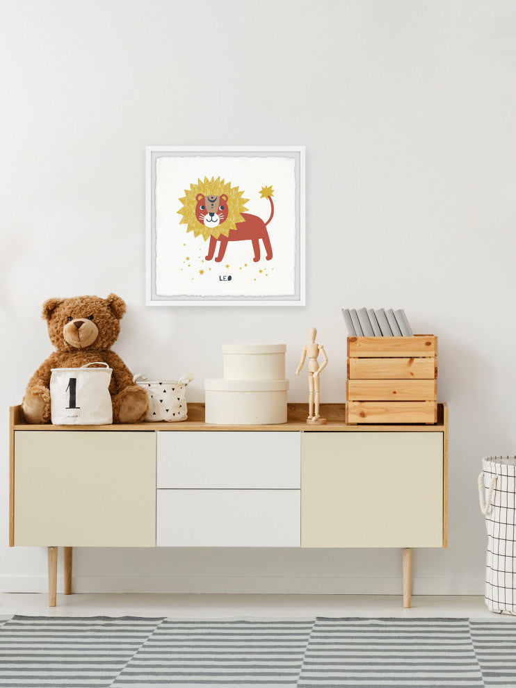 "I'm a Leo" Framed Painting Print, 18x18