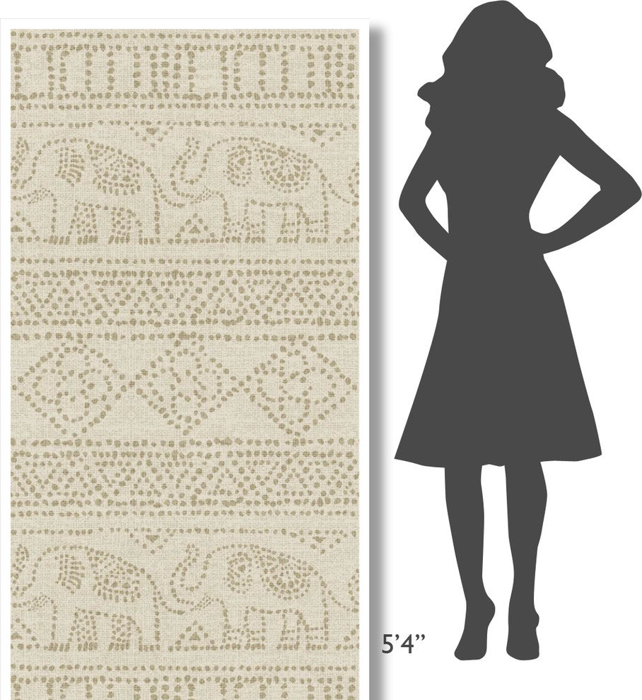 "Batik I Patterns" Digital Paper Print by Daphne Brissonnet, 38"x74"