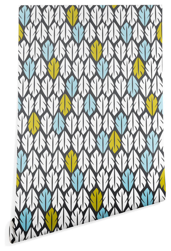 Deny Designs Heather Dutton Foliar Wallpaper, Gray, 2'x10'