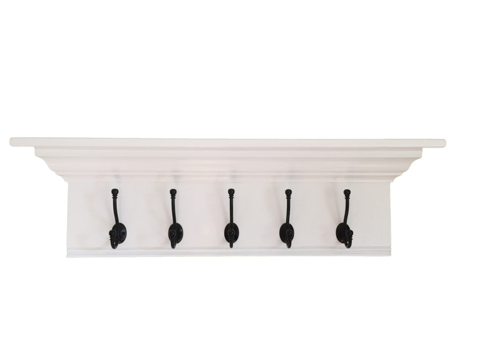 Wall Coat Rack Fancy Mantel Coat Rail 36" With Crown Molding